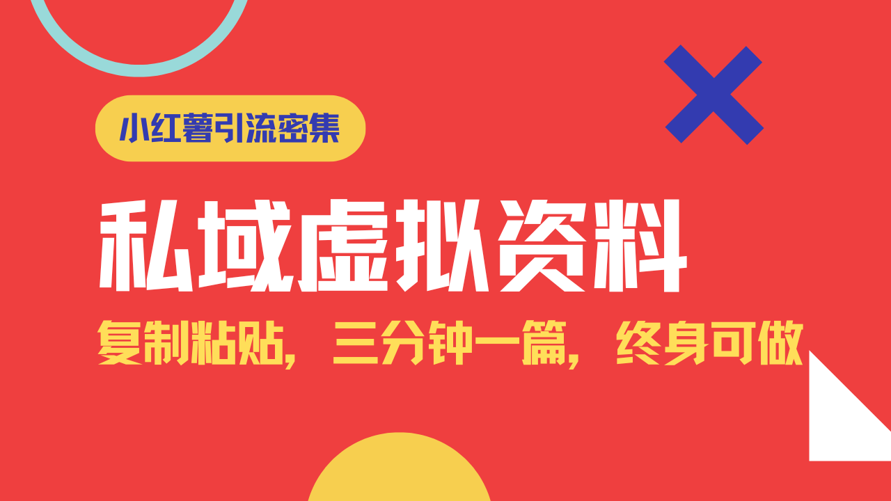 小红书引流私域旅游虚拟资料玩法，复制粘贴，三分钟一篇图文，日入1000…-优优网创